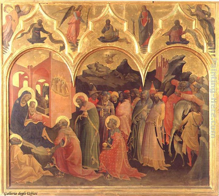 Adoration of the Magi painting - Lorenzo Monaco Adoration of the Magi art painting